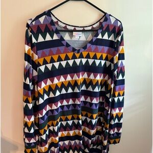 Lularoe Emily swing dress with pockets.